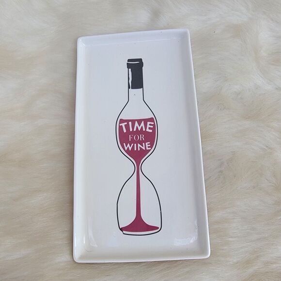 Creative Co-op rectangle cheese and crackers serving dish charcuterie tray - Picture 2 of 2